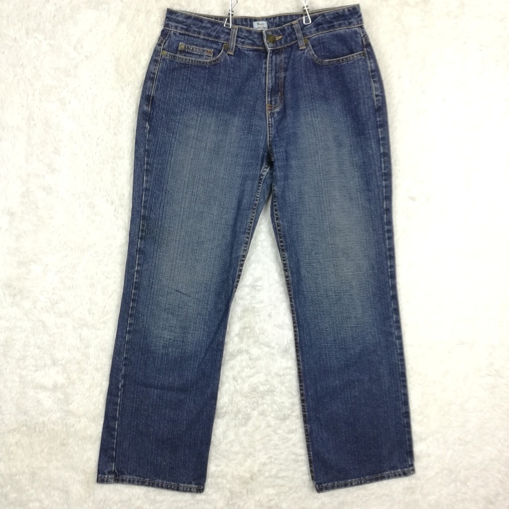 Bass Womens Jeans Boot Cut Blue Denim Medium Wash Mid Rise‎ 10